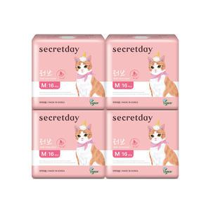 시크릿데이 러브Plus 중형 16P X 4팩