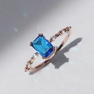 블루즈 사파이어 반지 12-15호) RA0425