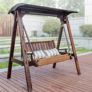 원목 그네의자 정원용 야외 휴식공간 내구성 원터치 조립식 휴게용품