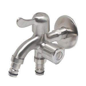 스텐 두갈래꼭지 SU304수도꼭지 세탁기 스테인레스 양커플링 베란다