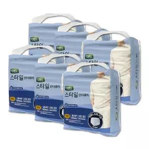 디펜드 스타일 언더웨어 남성용 요실금팬티 패드 남성 파워 대형 8매x6팩