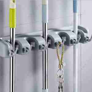 대걸레거치대 빗자루 정리 도구걸이 3공 4공 5공