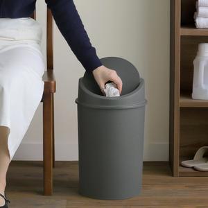 국산 원형 스윙 쓰레기통(10L/15L/20L) 다용도 사무실 종량제 휴지통 2COLOR