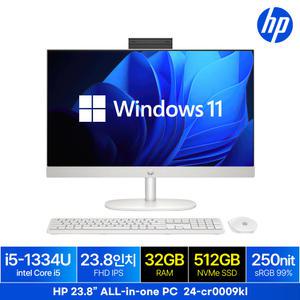 24-CR0009KL WIN11 32GB램 (SSD 512GB) 24인치 일체형 PC 올인원 데스크탑 사무용 업무용 가성비 PC 본체