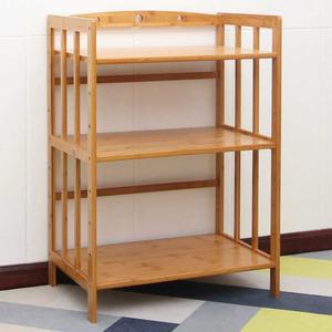 원목 전자렌지거치대 우드 선반 2층 전자레인지 착륙 밥솥장 전기 수납장 52cm