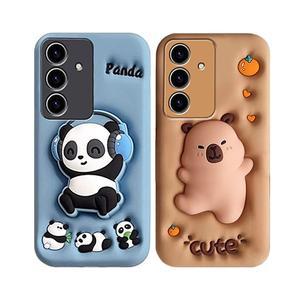 갤럭시 s25 s24 플러스 울트라 특이한 캐릭터 커플 실리콘 케이스