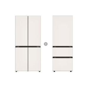 LG 디오스 오브제컬렉션 냉장고+김치냉장고 R828GBB012 모아