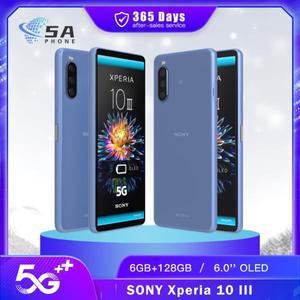 기존 Sony Xperia 10 III 10III 5G 휴대 전화 NFC 6GB RAM 128GB ROM 일본 버전 6.0 