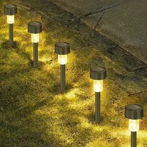 [하프클럽/셀러허브_여성트랜드패션]태양열 야외 정원등 조명 실버/전구색