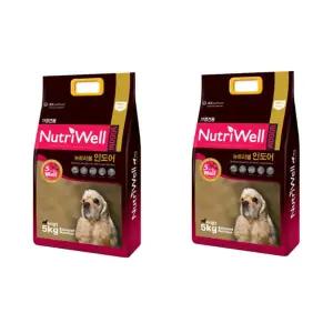 강아지 대포 사료 뉴트리웰 인도어 5kg x 2개 애견사료
