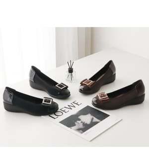 3451a 여성단화 4cm통굽 리본 편리화 로퍼 케주얼신발 중굽단화 리본단화 여성구두 여성신발