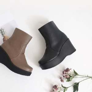 hc117 부티 앵클부츠 통굽 키높이 9cm 국내생산 통굽부츠 9cm굽