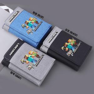 마인크래프트 3단 지갑 패브릭 반지갑 중학생 초등학생 아동 굿즈 선물 크리퍼 앤더맨 던전스 5