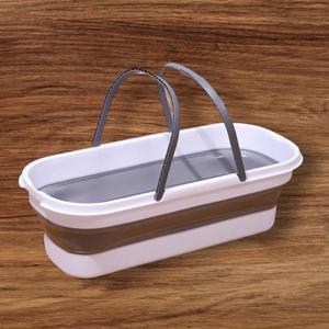 자광 접이식폴딩 직사각물통 이동식버킷 빨래판대야 바퀴달린통 사각버킷 사각폴딩