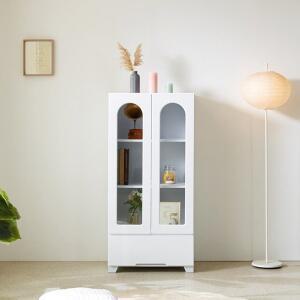 [인터데코]유리문 장식장 거실장 양주장 상패 트로피 진열장 60cm P0000RIR (착불)