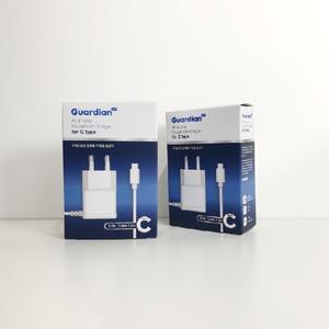 (가디언블루) 일체형 C타입 2.1A 급속 충전기 1.2m/충전기/급속/초고속/휴대폰/휴대용/고속/핸드폰/충전