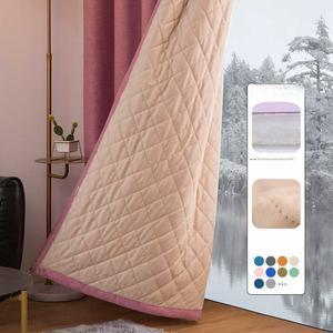 거실방한커튼 암막커튼 우풍 차단 바람막이 이중 다크그레이 높이x1개 보온 180 퍼플