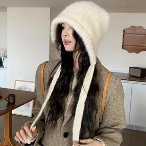 6색 1개 노르딕 비니 니트모자 뜨개모자 버 양털귀마개