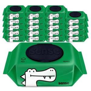 센스 물티슈 대용량 악어 캡형 100매 20팩