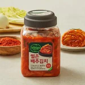 [비비고](의정부점)CJ [숨쉬는 용기]비비고 썰은배추김치1.2kg(용기형)