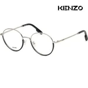 [겐조] 안경테 KZ50087U 032 명품 메탈 콤비 실버 블랙 반뿔테 라운드 안경테