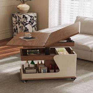 이동식 높이조절 커피 테이블 사이드 소파 거실