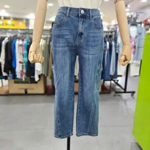 베네통/애플아울렛/백밴딩 절개 배기 데님 팬츠 BADP05441