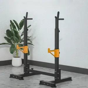 스쿼트랙 파워랙 분리형 프레스 거치대 바벨 스쿼트 홈짐 랙 턱걸이 하프랙 헬스 스미스머신