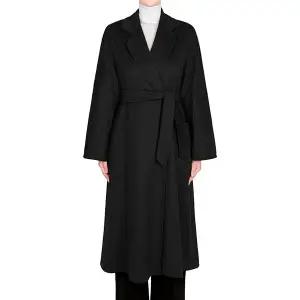 막스마라 25FW 블랙 루드밀라 아이콘 캐시미어 코트 2521016051 LUDMILLA 004