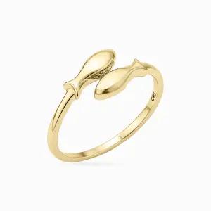 14K 버블리 물고기 반지