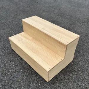 원목 계단 발판 나무 보조 방부목발판 2단 목재