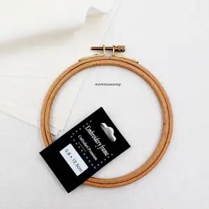 마미쏘잉/ 프리미엄 원목수틀-내츄럴브라운/ 프랑스자수 퀼트 십자수