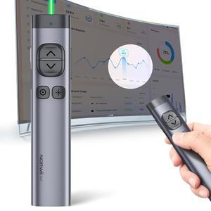 파워포인트 프레젠테이션용 Nwii N97s TV 화면 프레젠테이션 클리커, 리모컨, 블루투스 무선 프레젠터, 윈/맥 상태의 화면용 디지털 포인터