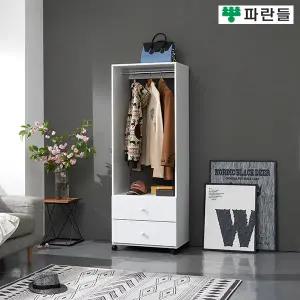 [착불배송] 파란들가구 600 서랍 고정/이동식행거 이동옷장 드레스룸 행거