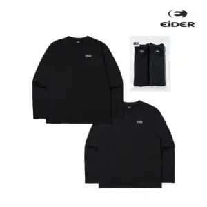 [롯데백화점]아이더 2 PACK 남성 기본 간절기 긴팔 라운드 티셔츠 DMU24294