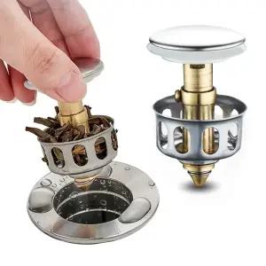 교체용 세면대 팝업 캡 세면기 거름망 간편교체 풉업/세면대팝업/폽업/폼업/부속/물마개/마개/배수구