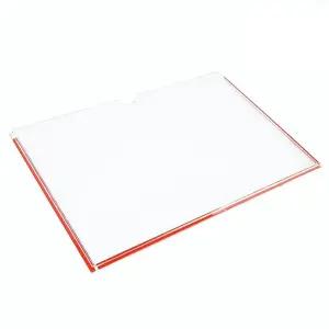 WRI 유리 부착 투명 게시판 A4 포켓 아크릴 꽂이 가로 알림판 보드 인포 프레임 전시 홍보물 포켓
