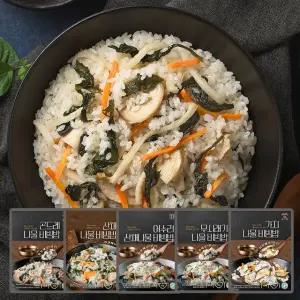 입맛도는 나물 비빔밥재료 5종 1세트 곤드레 산채 어수리 무시래기 가지 건나물