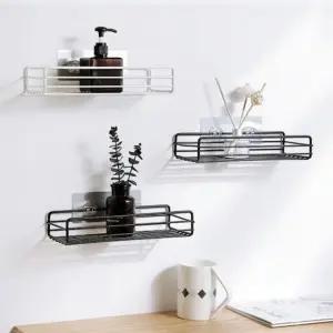 심플 욕실 스텐 선반 접착식 홀더 벽걸이선반 (WFJSIHH)