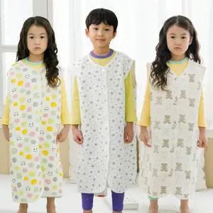 꾸미 국내산 초등 면누비 수면조끼 주니어수면조끼