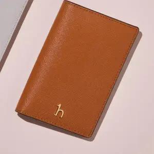 [헤지스][25FW] 브라운 단색 소가죽 카드지갑 HIHO5F135W2_s