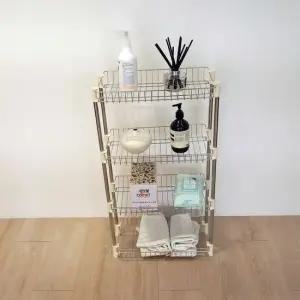 스텐4단선반 다용도실 선반 진열대 주방선반 베란다선반 다용도선반 보조선반 세탁실선반