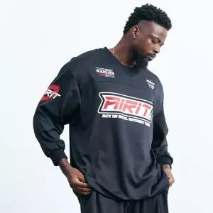 [에어릿] 오버핏 레이싱 LS 저지 AM1204 BK