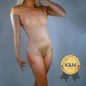 라텍스 장갑 매우 얇은 인조 가죽 28인치 70cm 매트 블랙 긴 핏 LLDLLNT