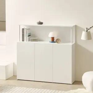 아씨방가구 크로크 모듈 다용도 높은 3단 선반 수납장 1200