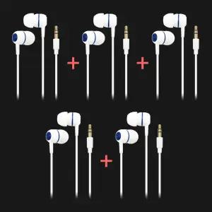 디보이스 IBE-W10 고감도 커널형 이어폰 3.5mm 3극 번들 5개 1세트 화이트