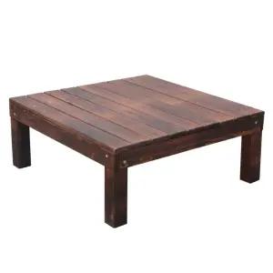 야외 평상마루 발코니 방수 정원 정자 조립식 테이블 테이블/100x60x18cm