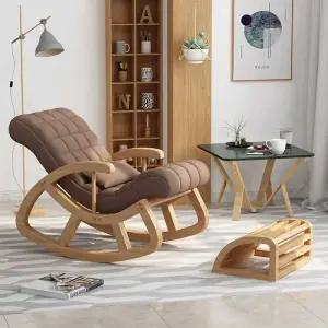 원목 흔들의자 라운지 발코니 거실 안락 스윙 체어 흔들의자(네츄럴)+쿠션(색상메모)