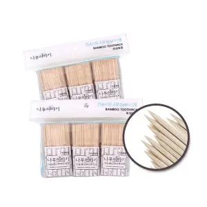 나무이야기 가는 대나무 이쑤시개 요지 나무이쑤시개 300개입 3P