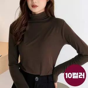 벨라도나 10종세트 여성 FW 캐주얼 스판 목폴라 긴팔티셔츠 터틀넥티 10컬러 F25T-403W10S